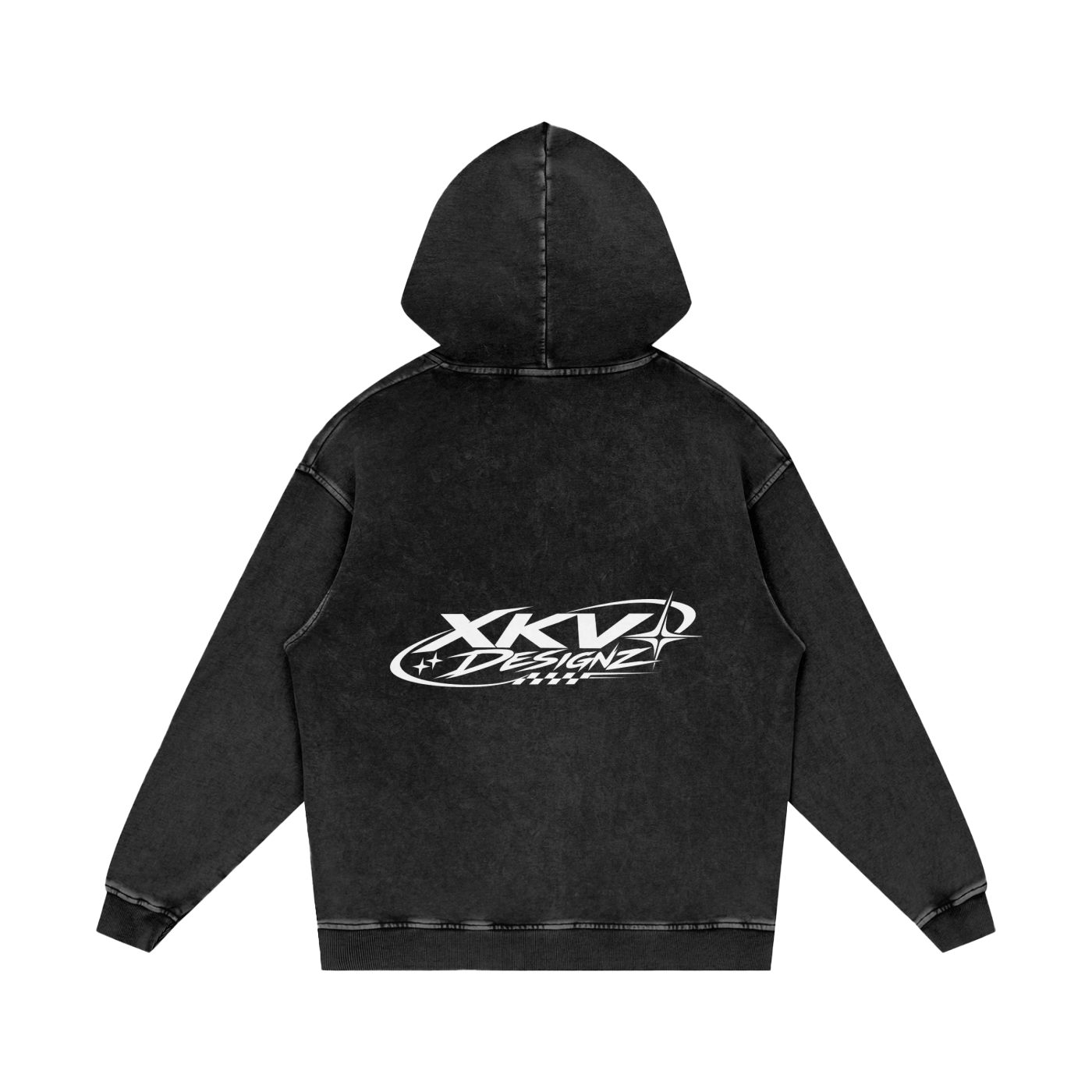 XKV Designz Snow Washed Loose Cotton Hoodie