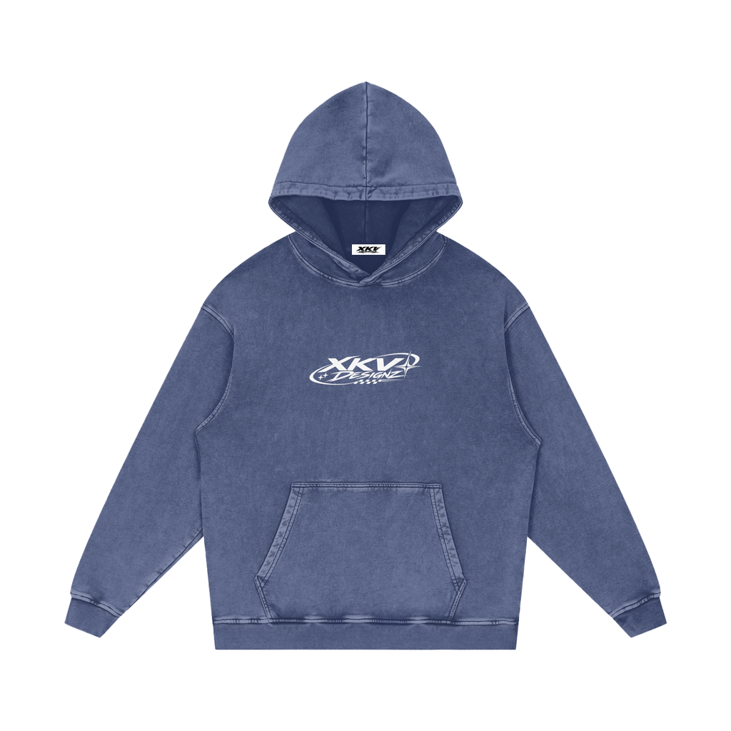 XKV Designz Snow Washed Loose Cotton Hoodie