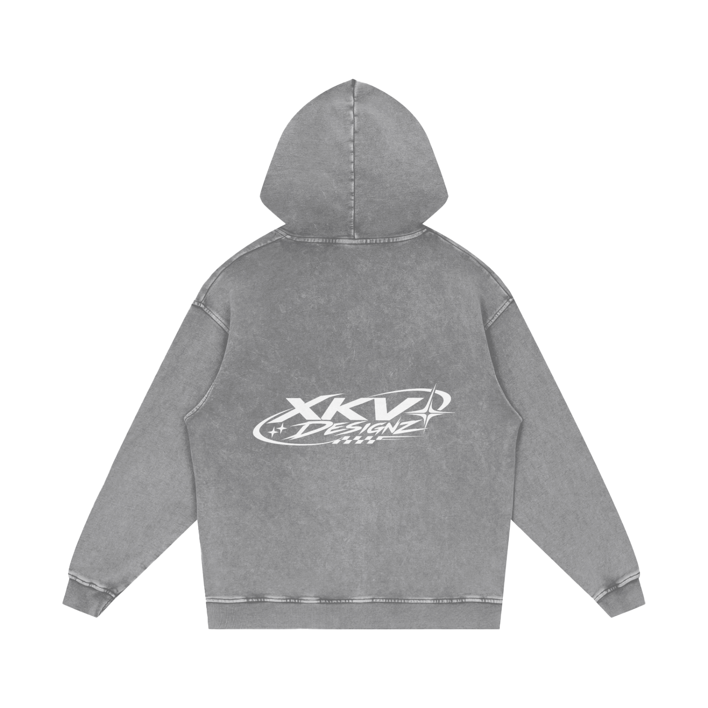 XKV Designz Snow Washed Loose Cotton Hoodie