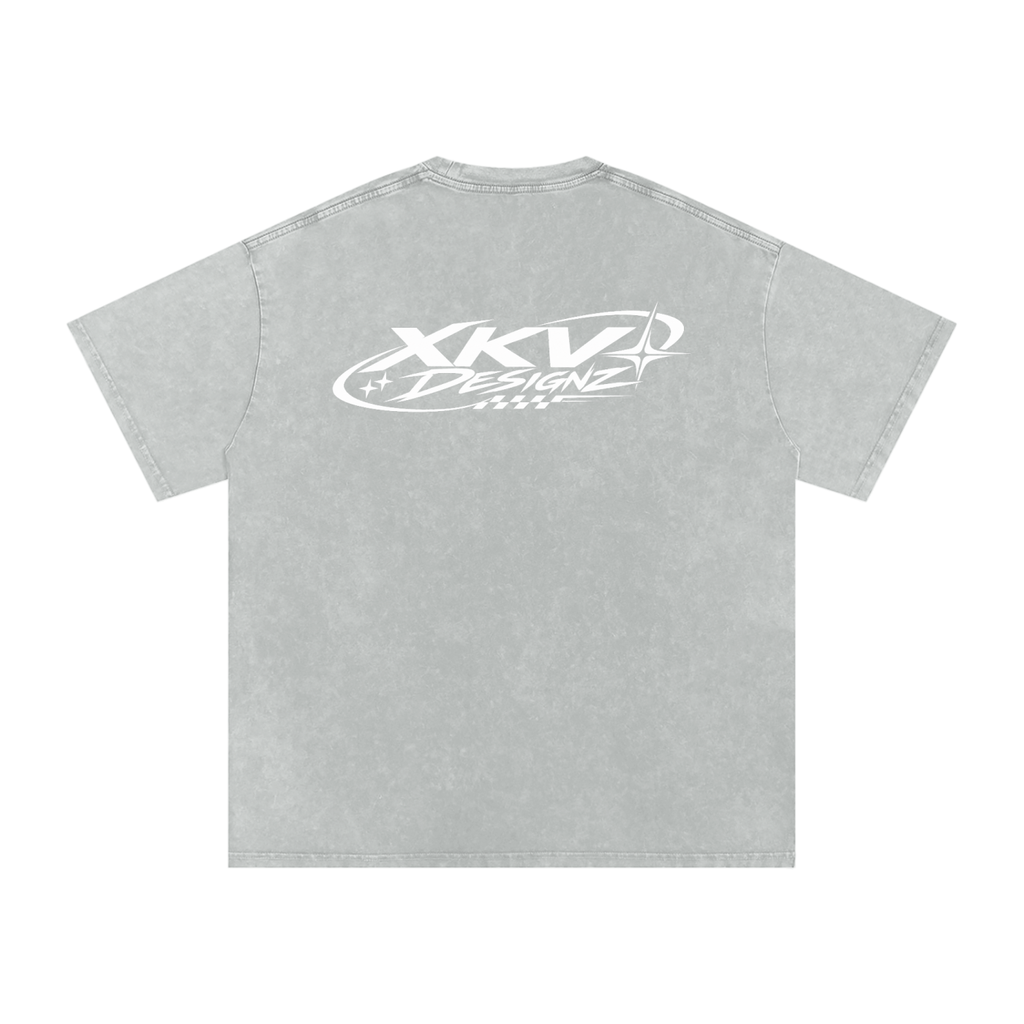 XKV Designz Snow Washed Oversized Cotton T-Shirt